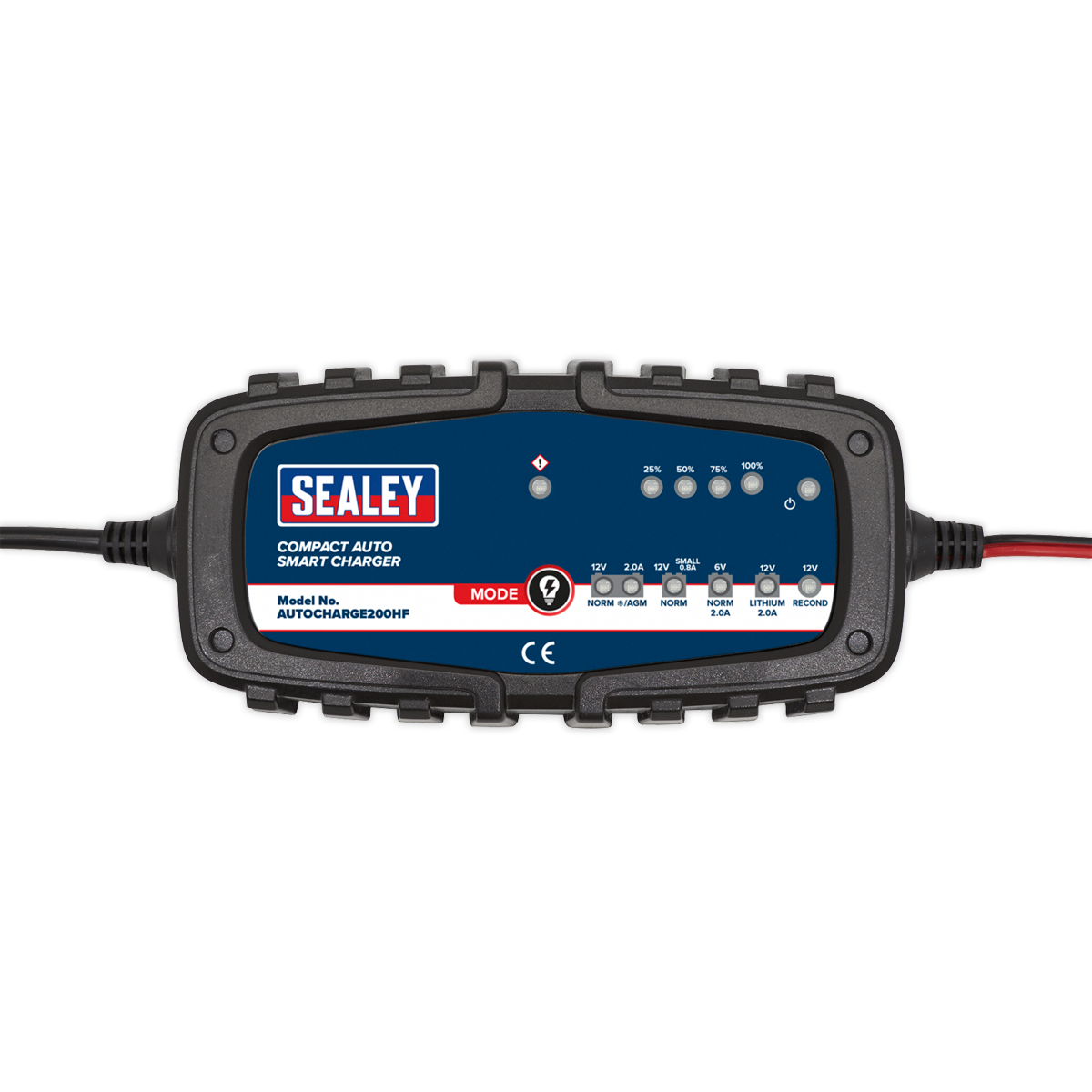 Sealey 2A 9-Cycle 6/12V Compact Smart Trickle Charger AUTOCHARGE200HF