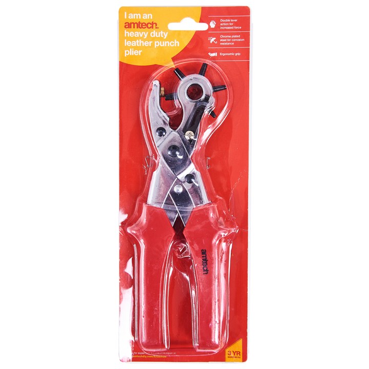 Amtech Heavy duty leather punch plier B1420