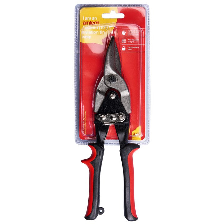 Amtech 250mm (10in) Chrome vanadium aviation tin snip B2375