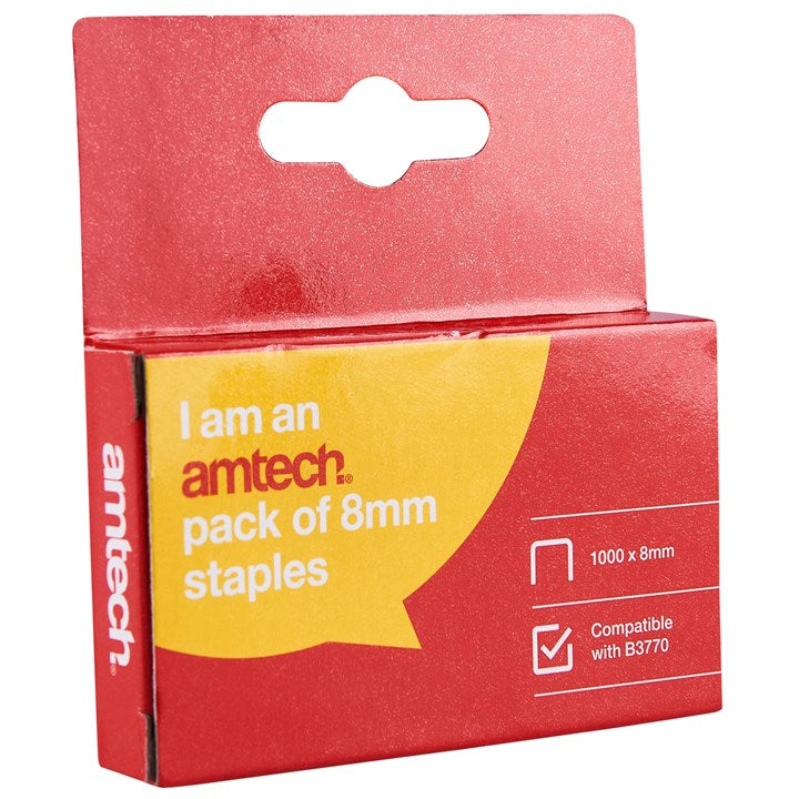 Amtech 8mm Staples (x 1000) B3772