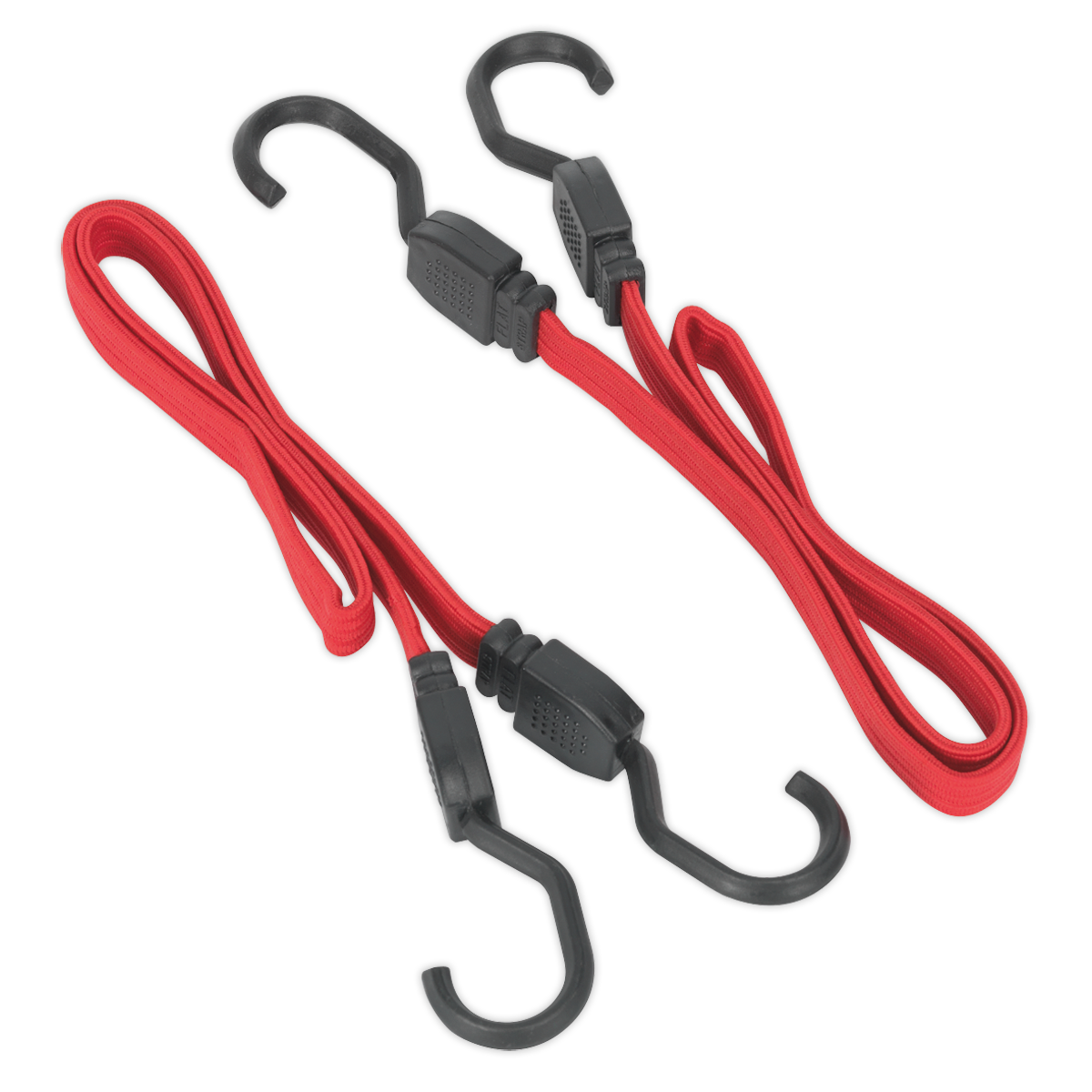 Sealey 2pc 760mm Flat Bungee Cord Set BCS17