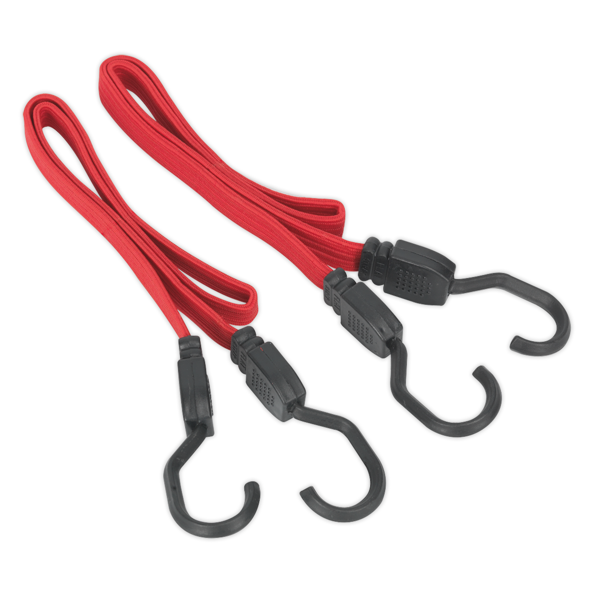 Sealey 2pc 760mm Flat Bungee Cord Set BCS17
