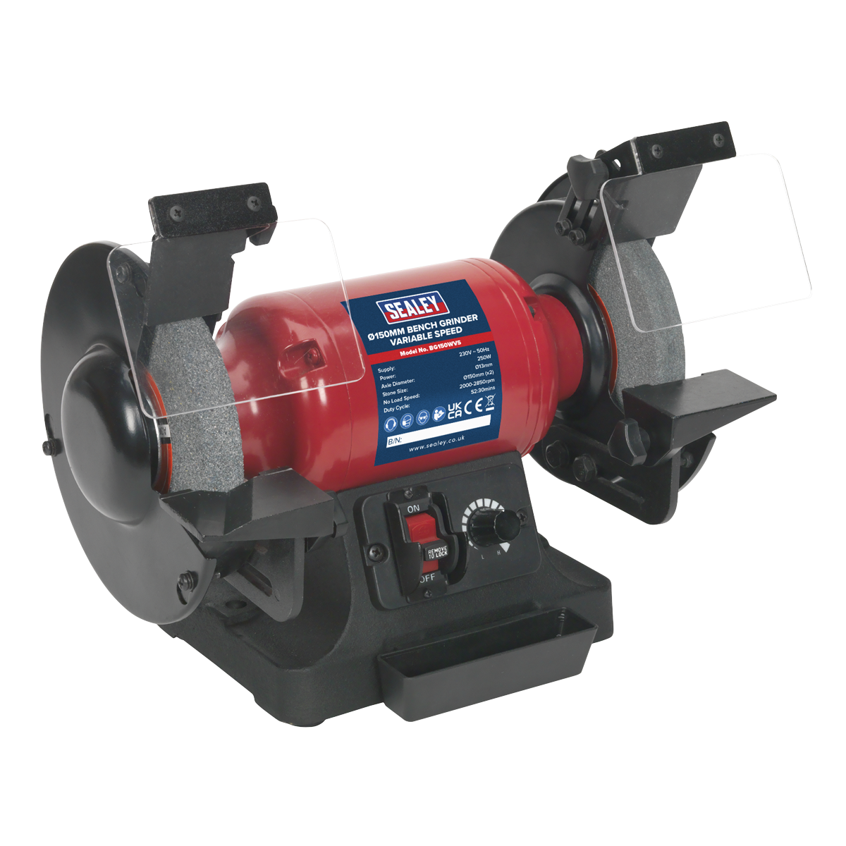 Sealey Ø150mm Bench Grinder Variable Speed BG150WVS