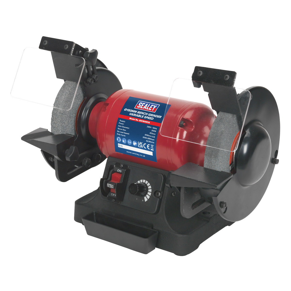 Sealey Ø150mm Bench Grinder Variable Speed BG150WVS