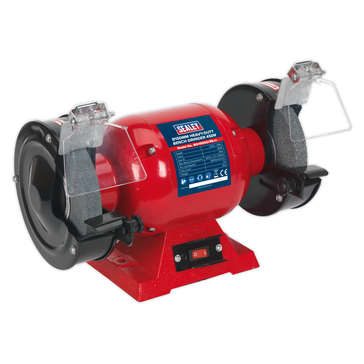 Sealey Ø150mm Heavy-Duty Bench Grinder 450W BG150XD/99