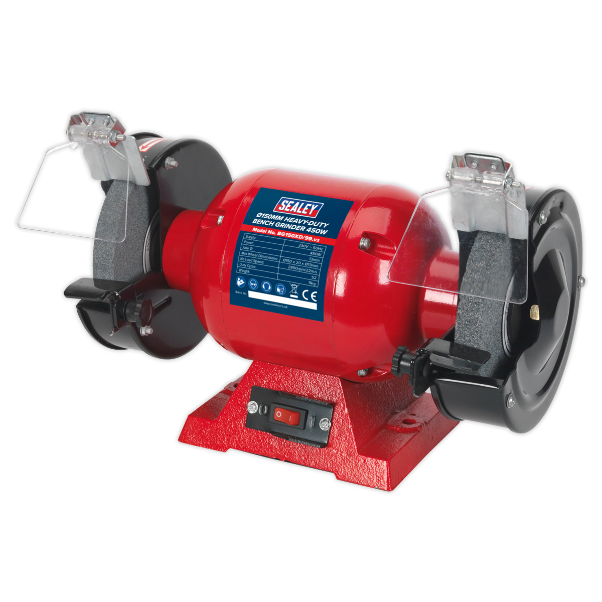 Sealey Ø150mm Heavy-Duty Bench Grinder 450W BG150XD/99