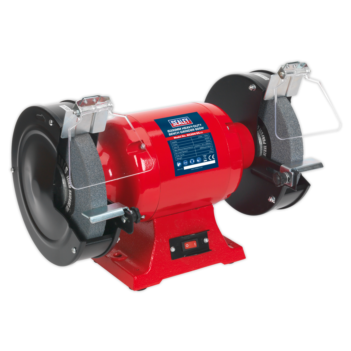 Sealey Ø200mm Heavy-Duty Bench Grinder 600W BG200/99