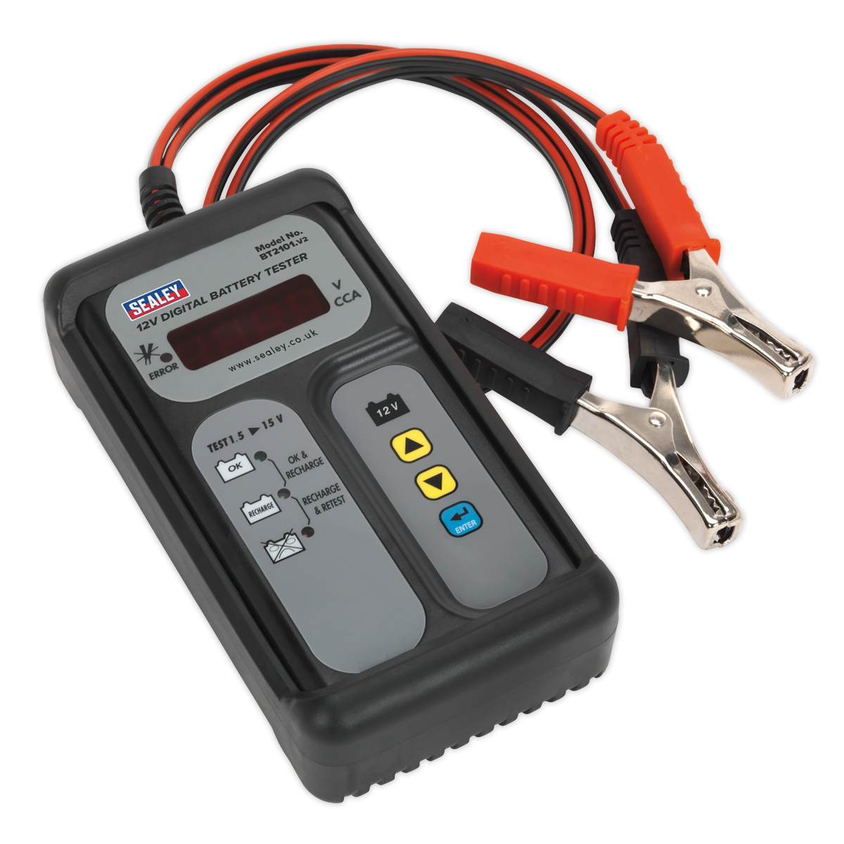 Sealey 12V Digital Battery Tester BT2101