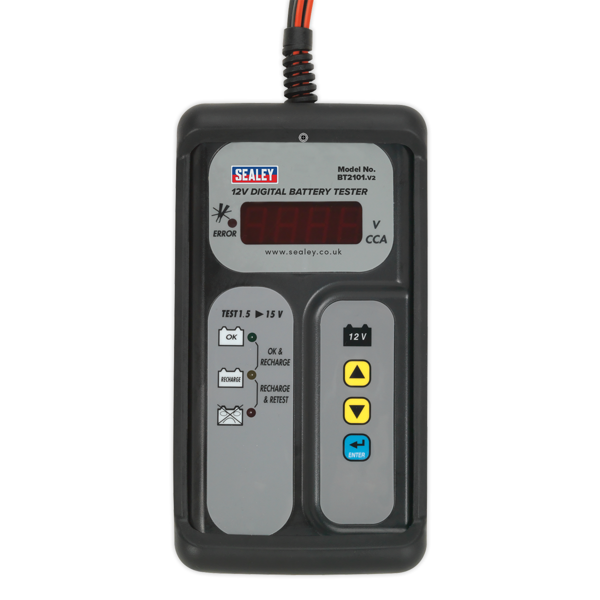 Sealey 12V Digital Battery Tester BT2101