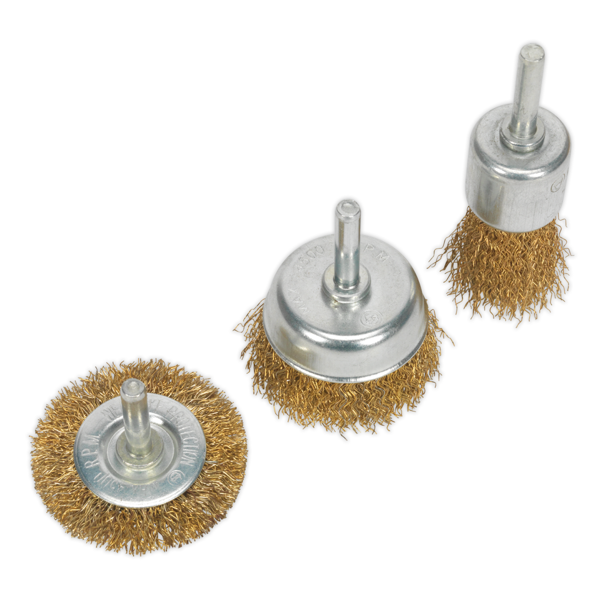 Sealey 3pc Wire Brush Set BWBS03