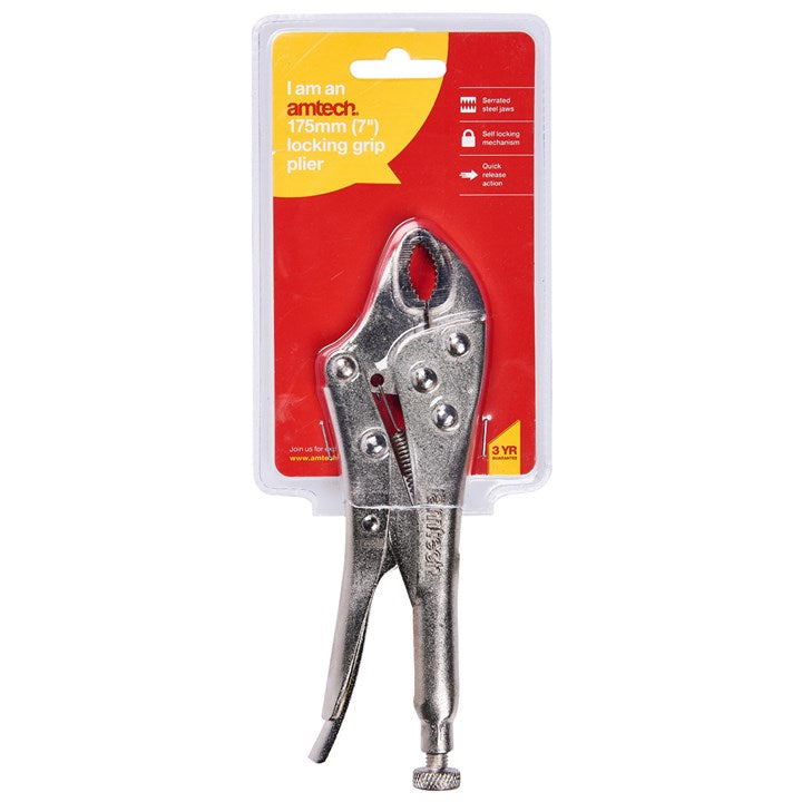 Amtech 180mm (7") Locking grip plier C1400