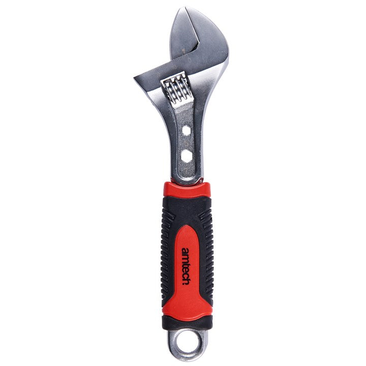 Amtech 200mm (8") Adjustable wrench with 2 extra hex sockets (5mm & 7mm) C1685