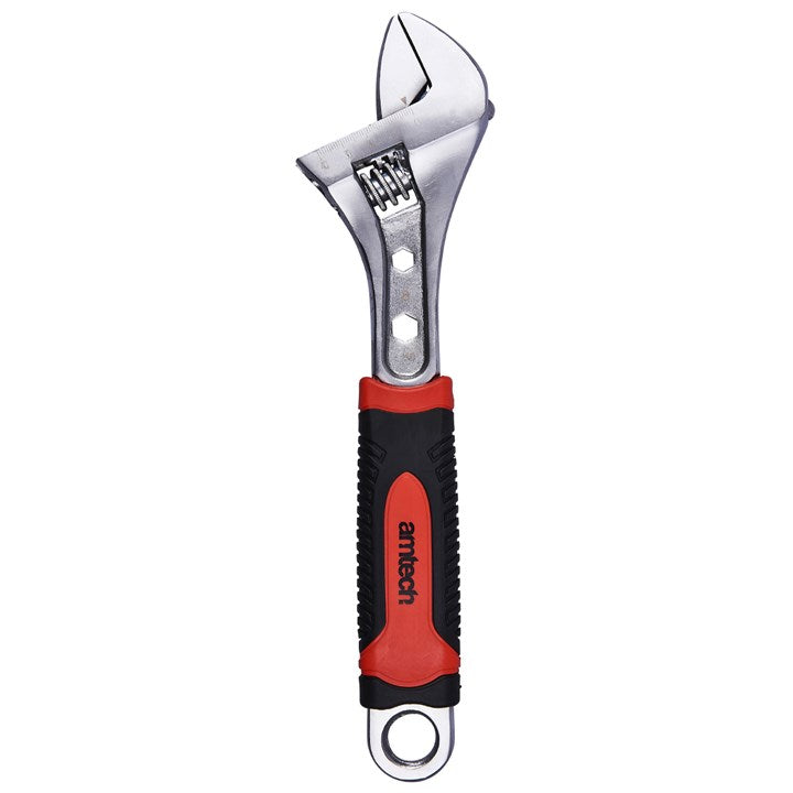 Amtech 300mm (12") Adjustable wrench with 2 extra hex sockets (8mm & 10mm) C1695