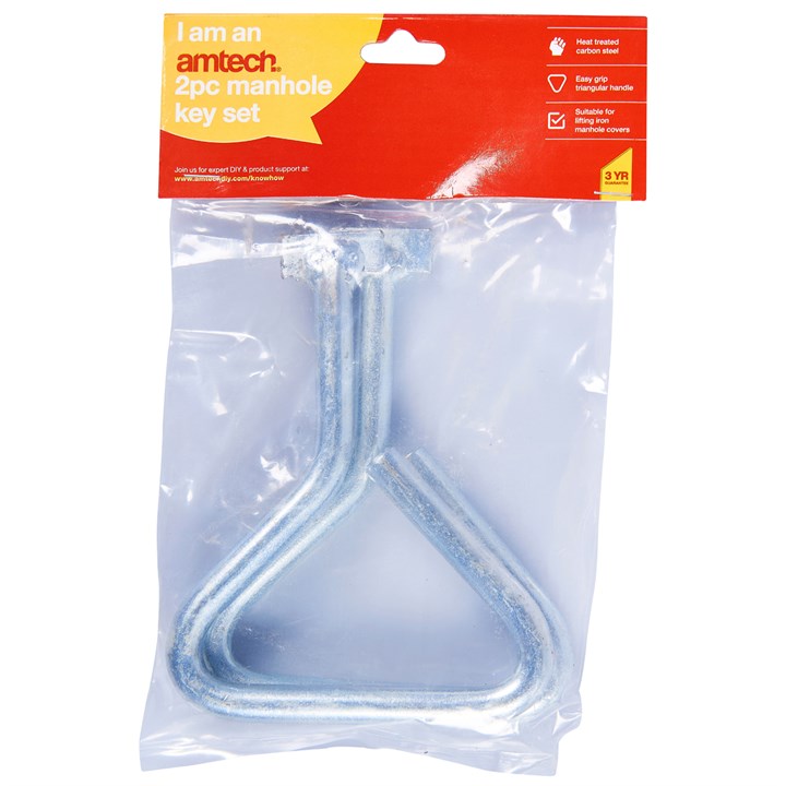 Amtech 2 Piece manhole key set C3190