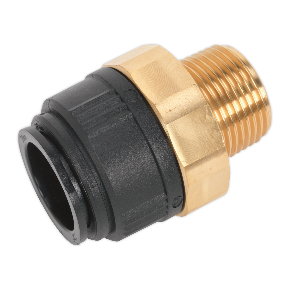 Sealey 28mm x 1"BSPT Brass Straight Adaptor CAS28BSA