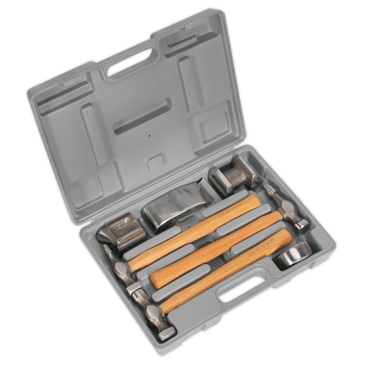 Sealey 7pc Drop-Forged Panel Beating Set with Hickory Shafts CB507