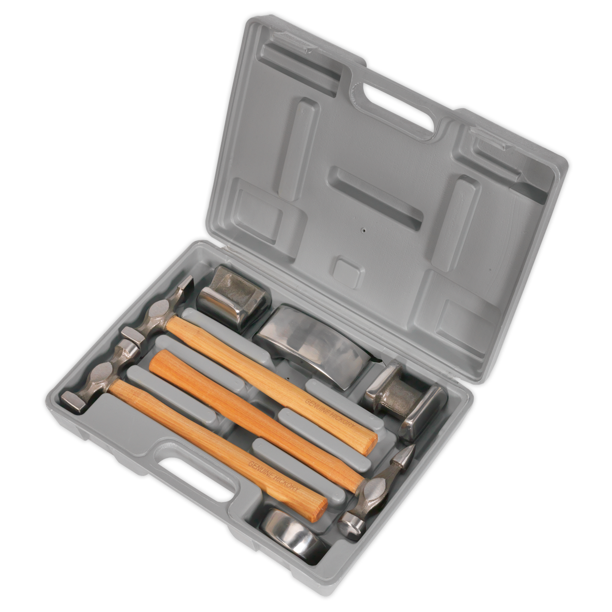 Sealey 7pc Drop-Forged Panel Beating Set with Hickory Shafts CB507