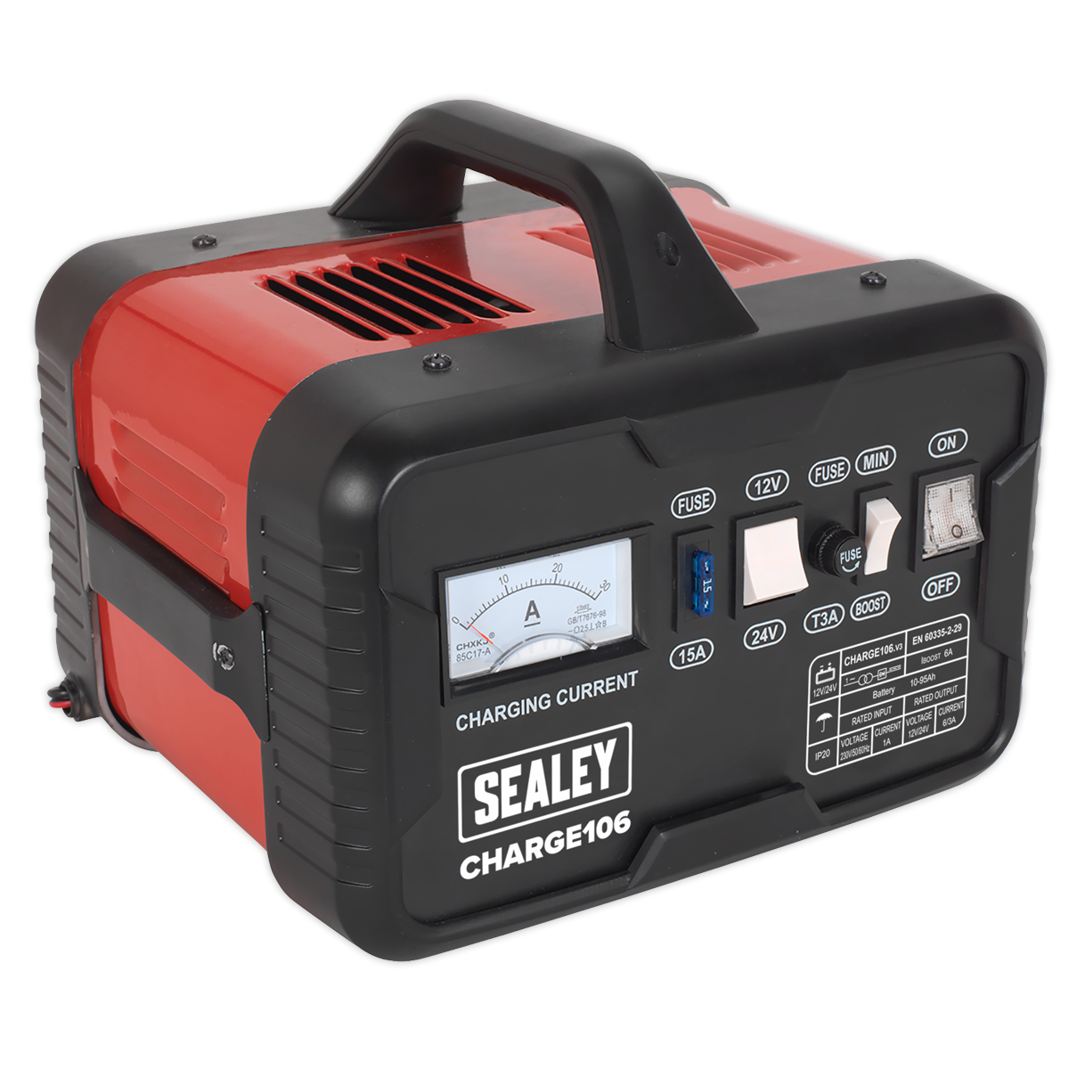 Sealey 8A 12/24V Battery Charger CHARGE106