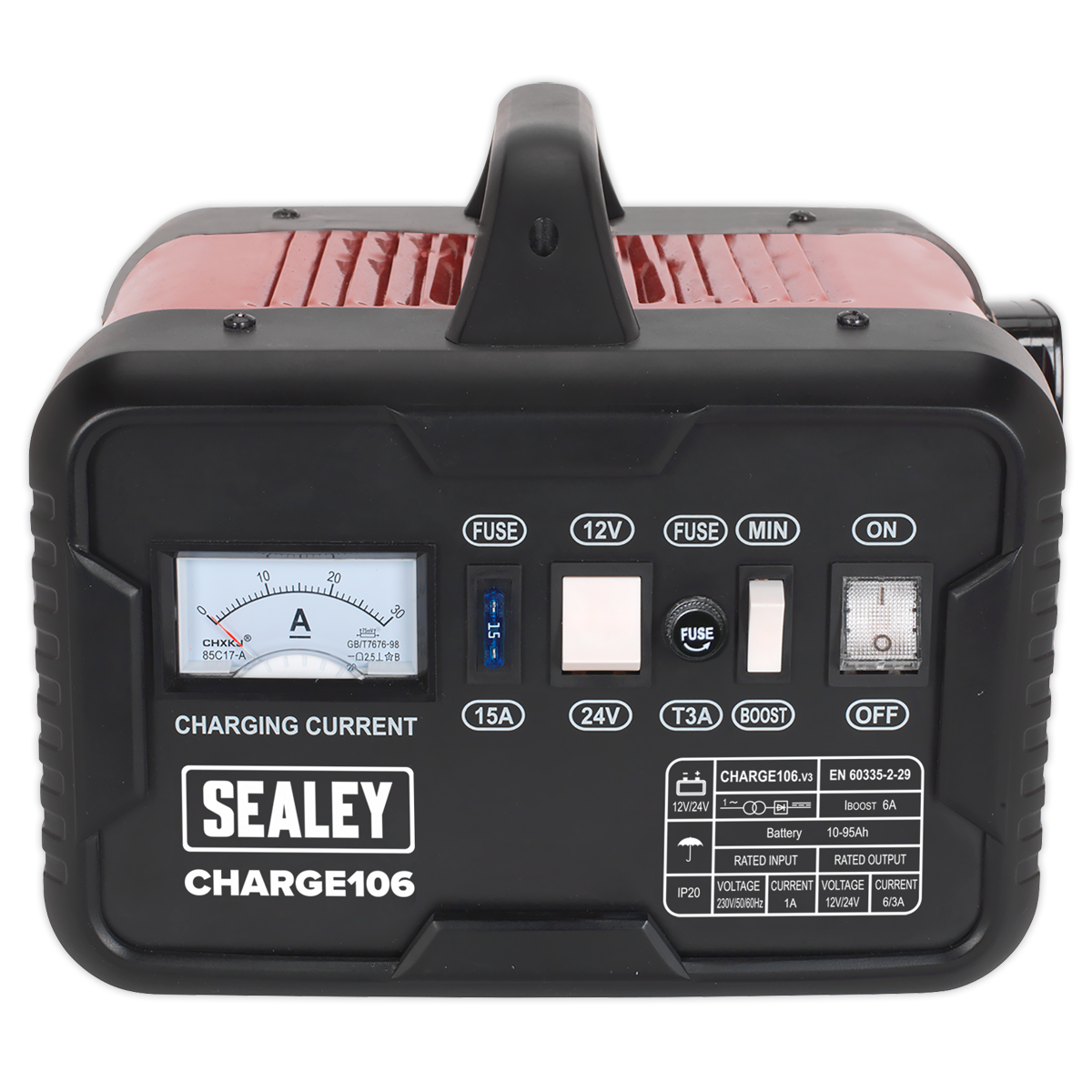 Sealey 8A 12/24V Battery Charger CHARGE106