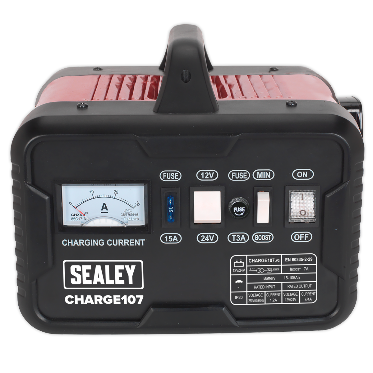 Sealey 11A 12/24V Battery Charger CHARGE107