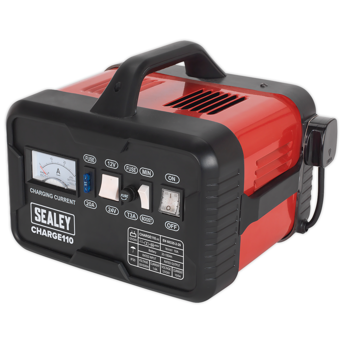 Sealey 14A 12V/24V Battery Charger CHARGE110