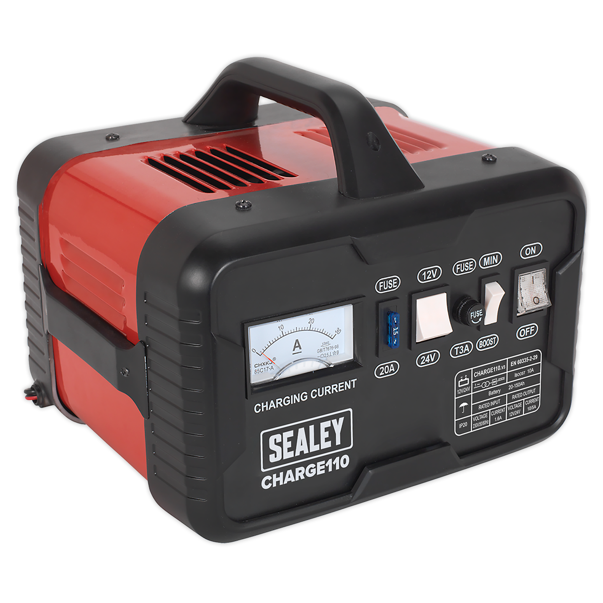 Sealey 14A 12V/24V Battery Charger CHARGE110