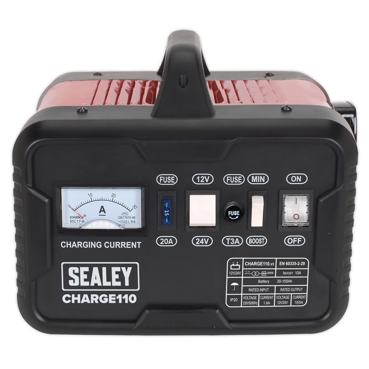 Sealey 14A 12V/24V Battery Charger CHARGE110