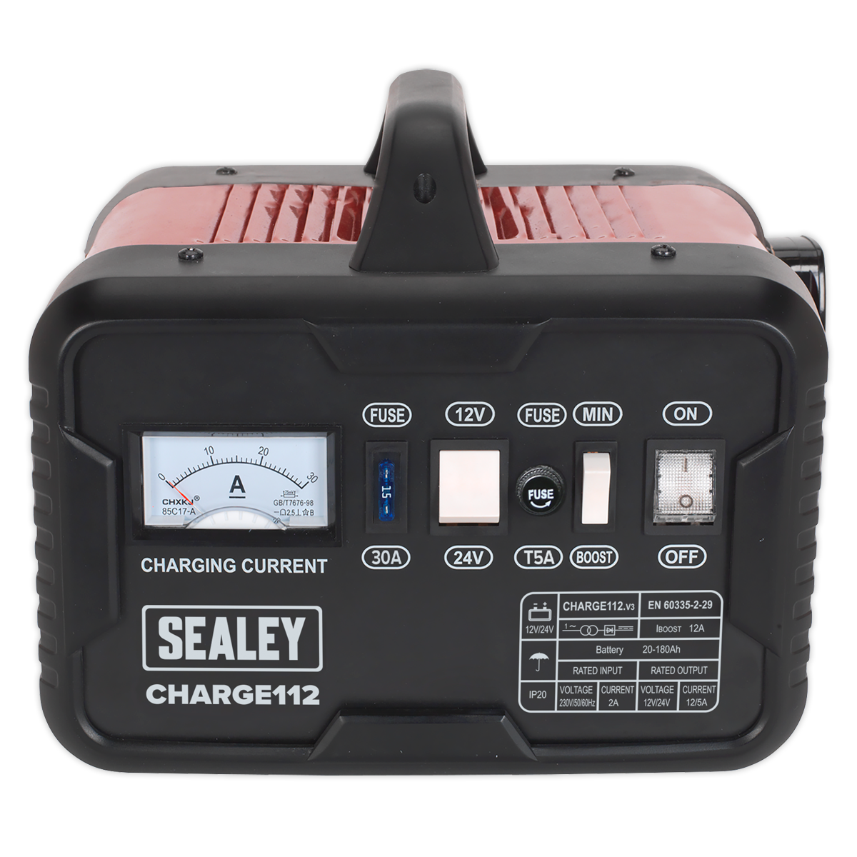 Sealey 16A 12/24V Battery Charger CHARGE112