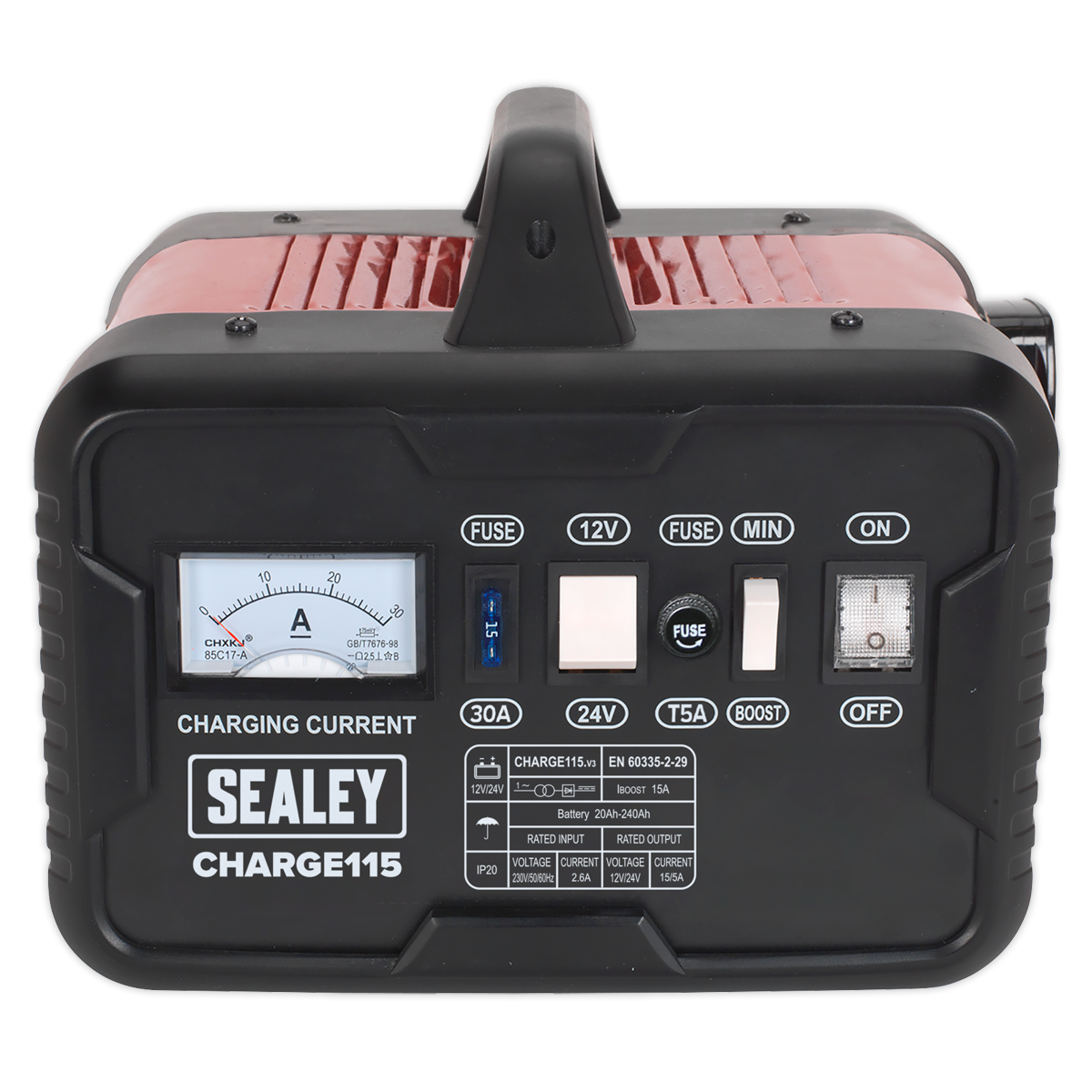 Sealey 19A 12V/24V Battery Charger CHARGE115