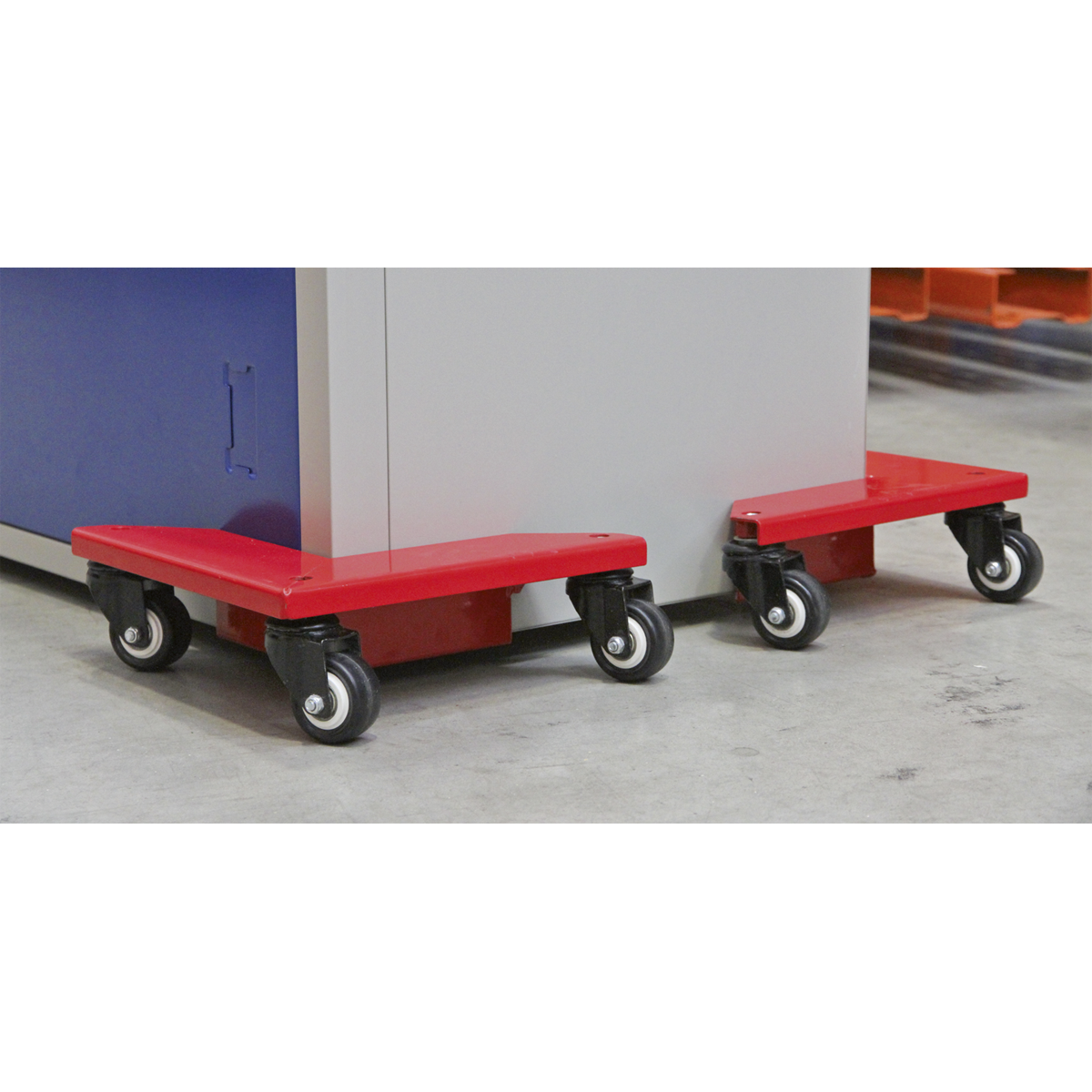 Sealey Set of 4 Corner Transport Dollies - 150kg Capacity CM4