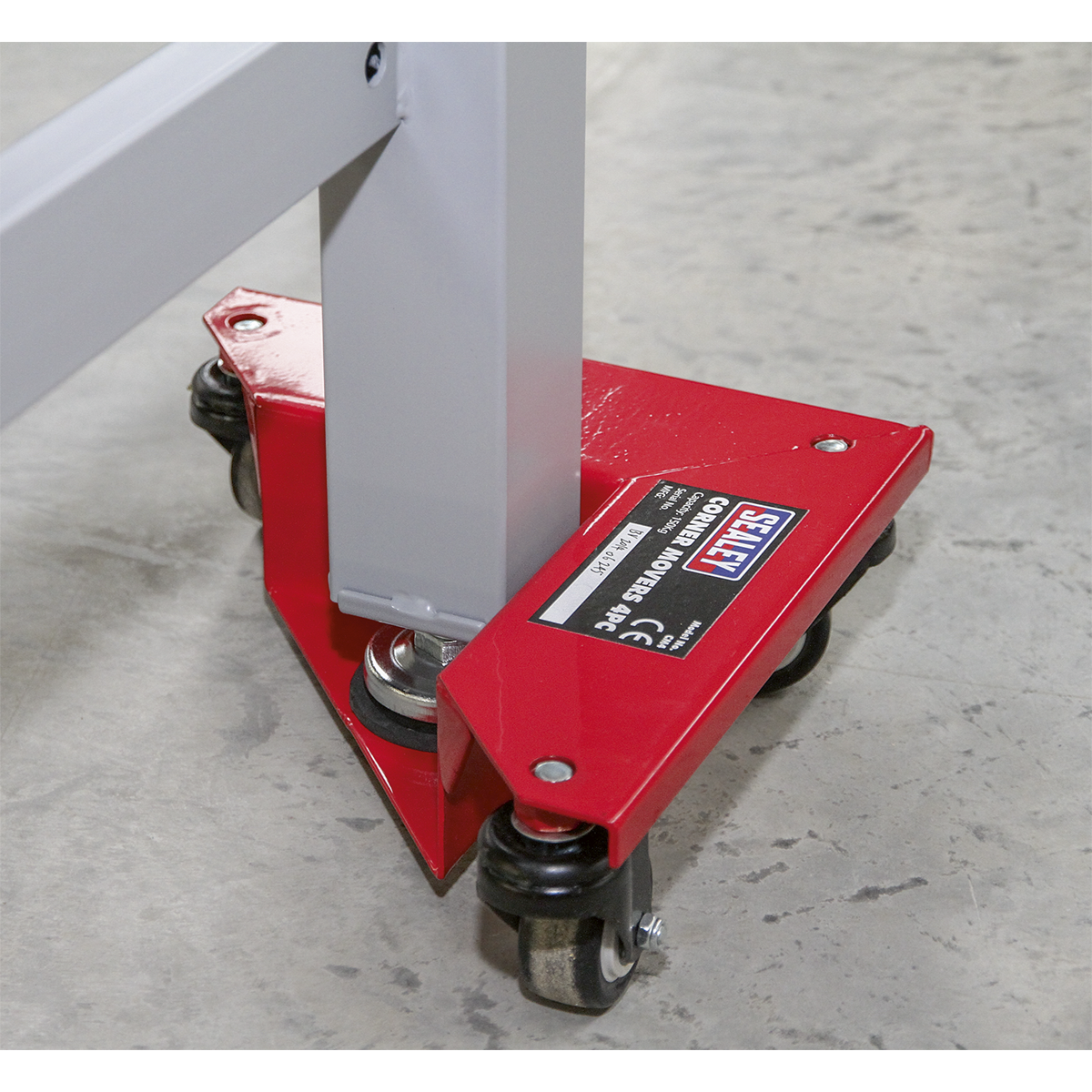Sealey Set of 4 Corner Transport Dollies - 150kg Capacity CM4
