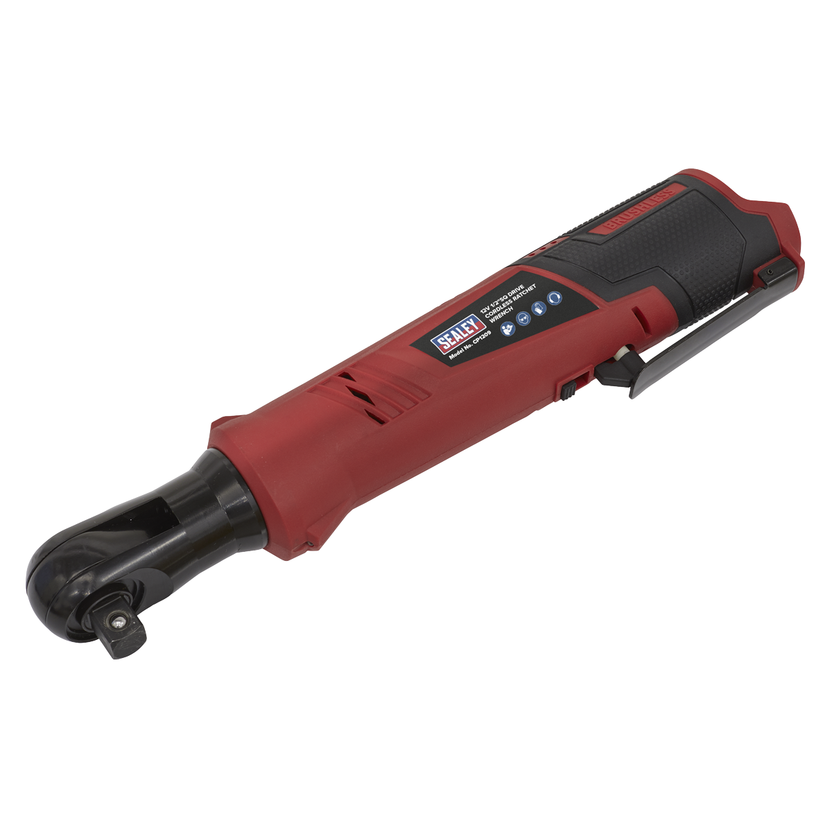 Sealey 12V SV12 Series 1/2"Sq Drive Cordless Ratchet Wrench 80Nm - Body Only CP1209