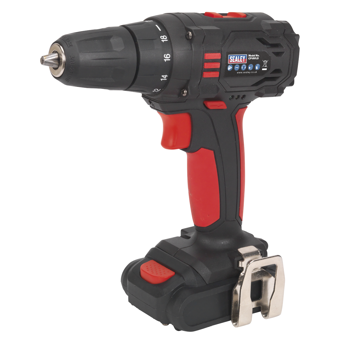 Sealey 14.4V Ø10mm Cordless Drill/Driver CP14VLD
