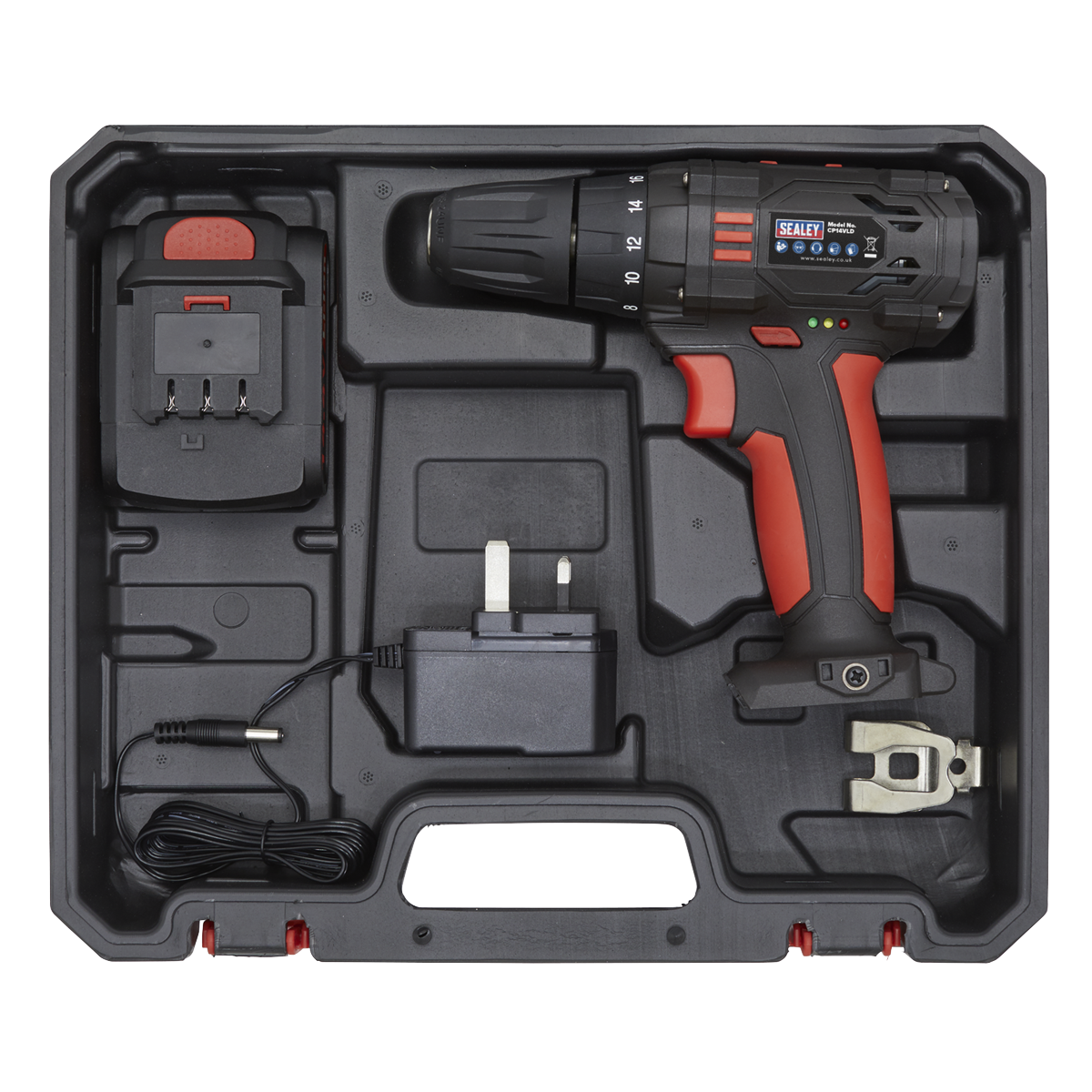 Sealey 14.4V Ø10mm Cordless Drill/Driver CP14VLD