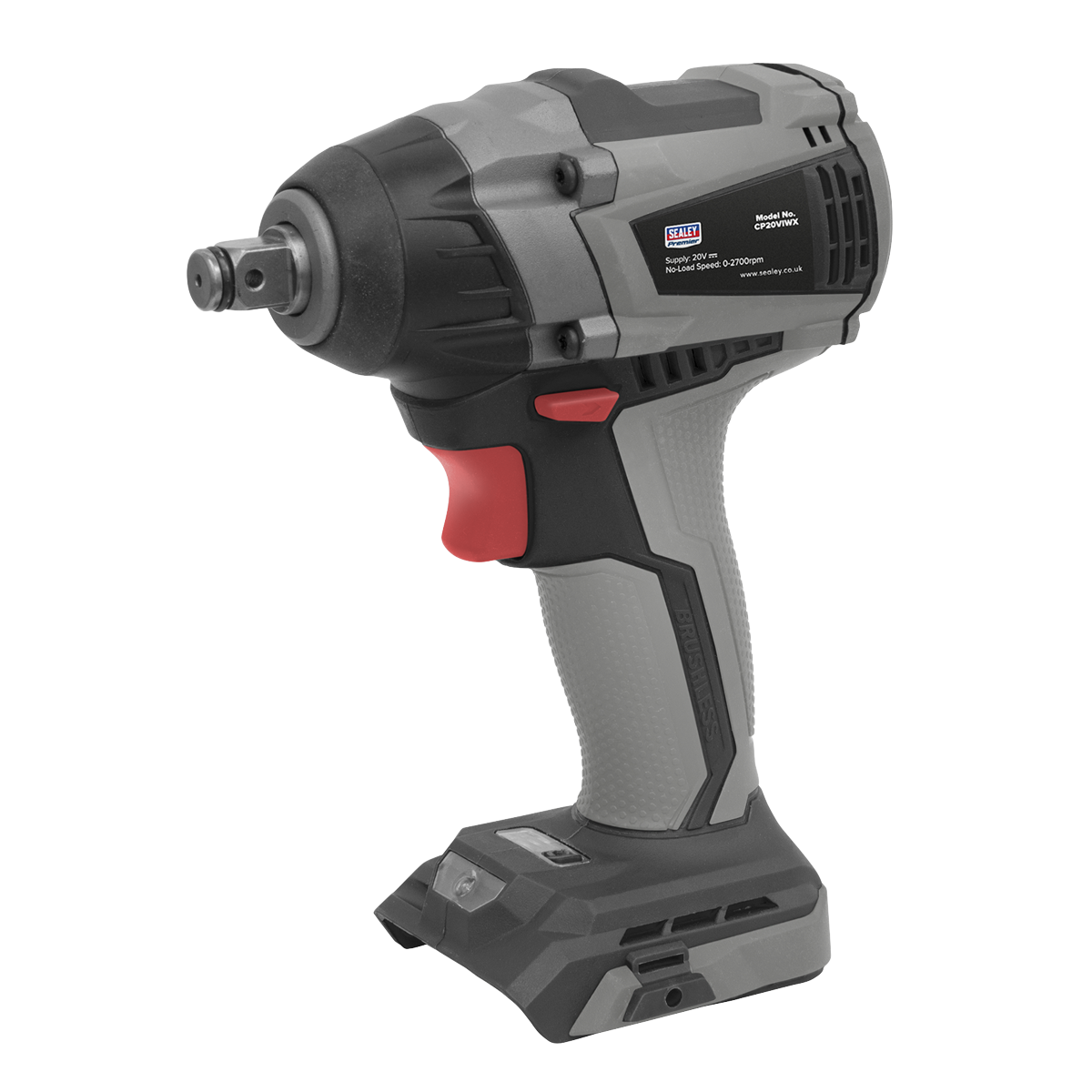 Sealey 20V SV20 Series 1/2"Sq Drive Brushless Impact Wrench 300Nm - Body Only CP20VIWX