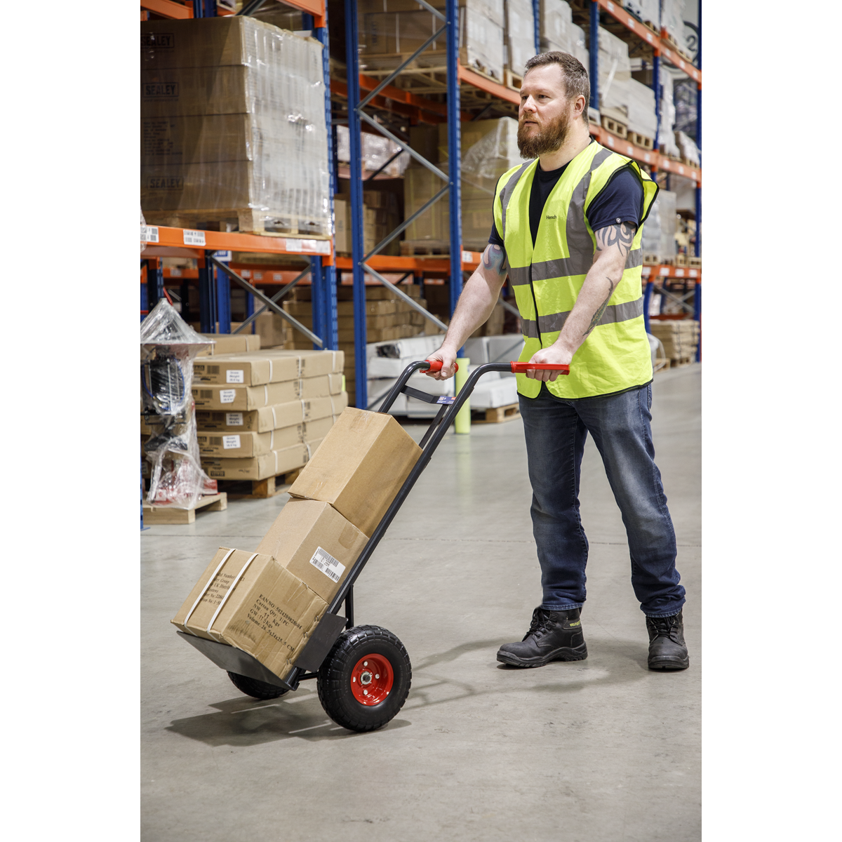 Sealey 250kg Capacity Heavy-Duty Sack Truck with PU Tyres CST986HD