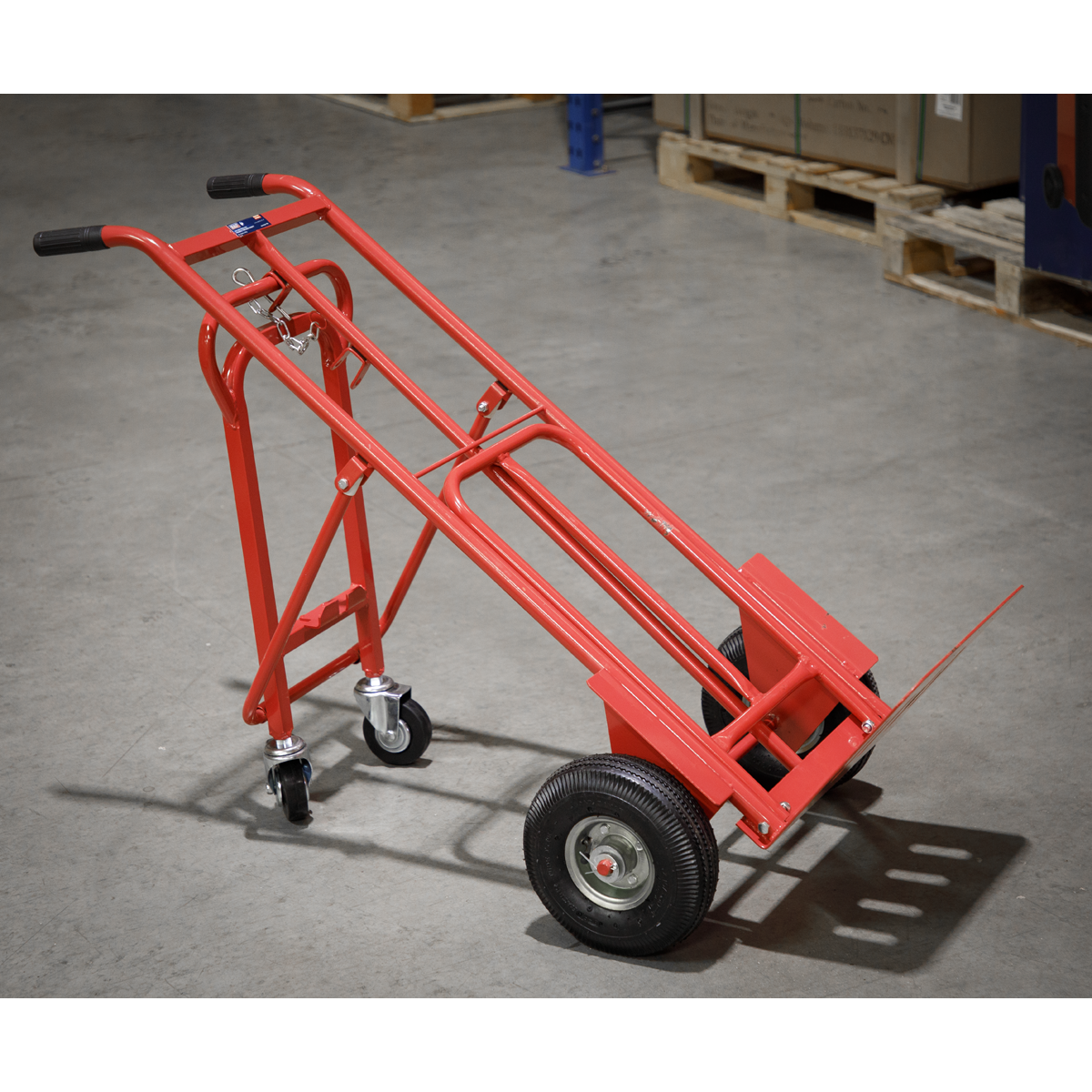 Sealey 250kg 3-in-1 Sack Truck with Pneumatic Tyres CST989