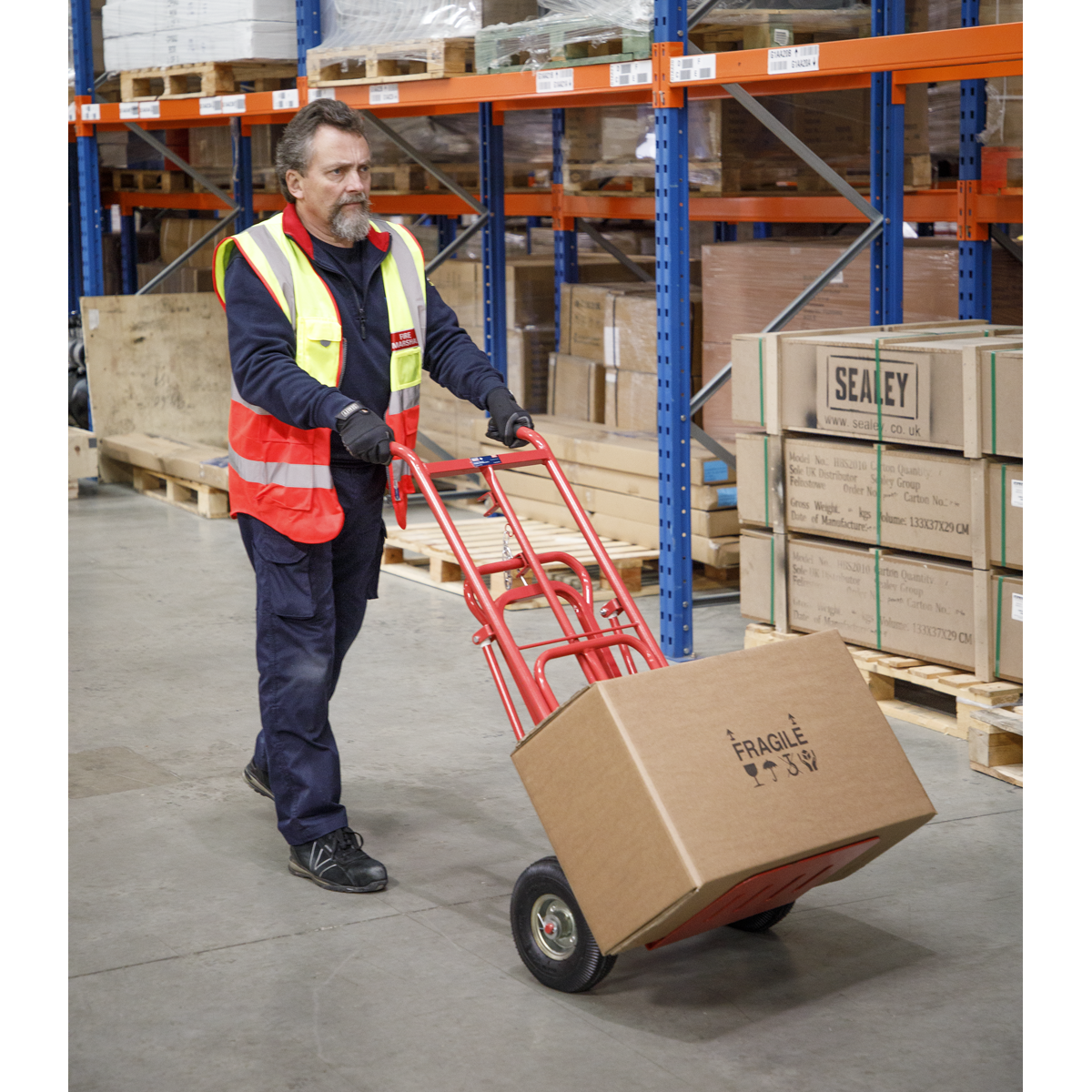 Sealey 250kg 3-in-1 Sack Truck with Pneumatic Tyres CST989