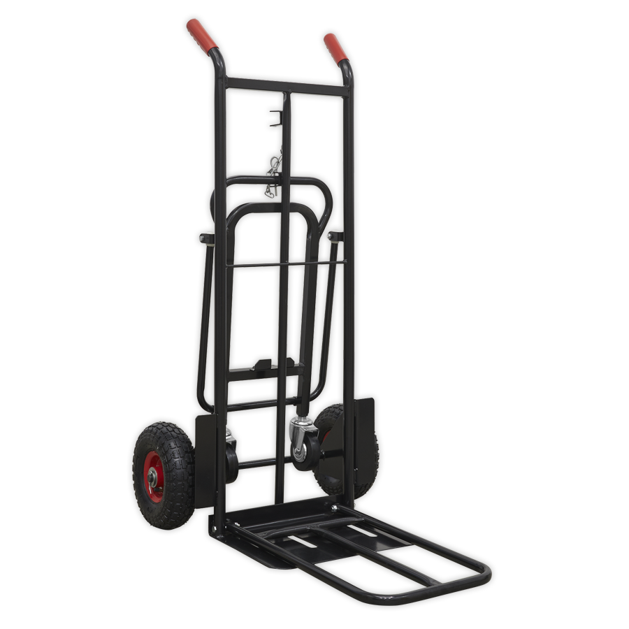Sealey 300kg Heavy-Duty 3-in-1 Sack Truck with PU Tyres CST989HD