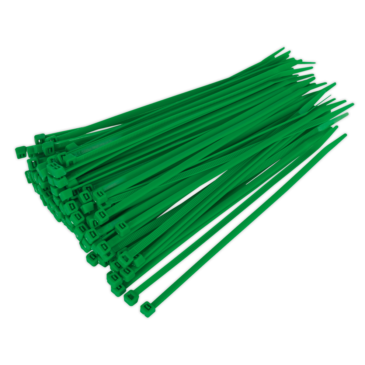 Sealey 200 x 4.4mm Green Cable Tie - Pack of 100 CT20048P100G