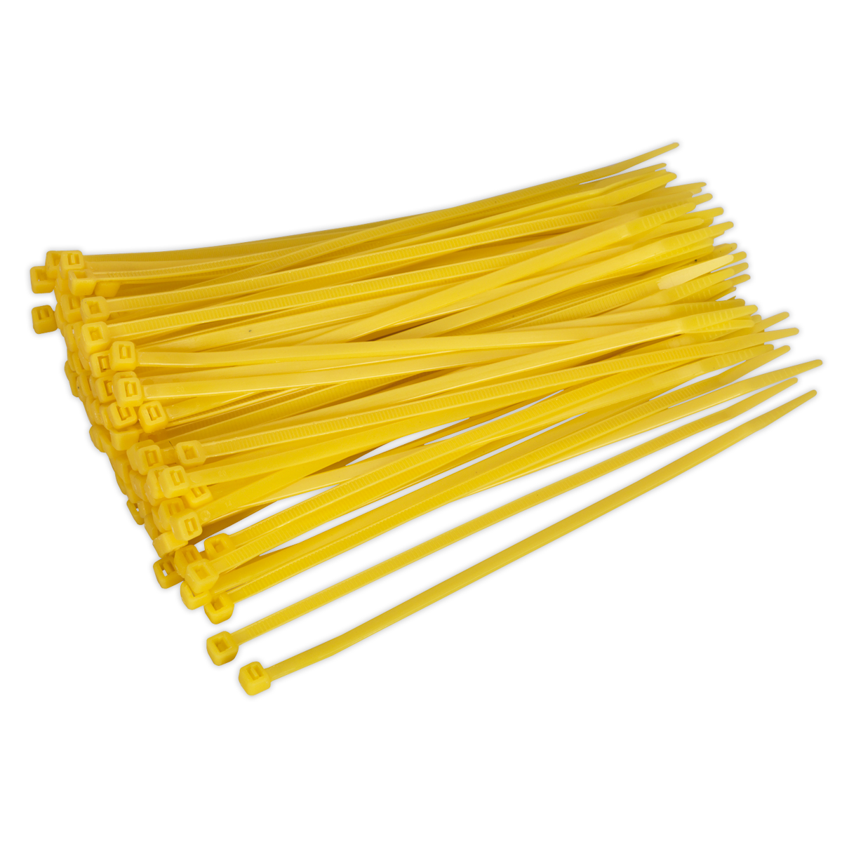 Sealey 200 x 4.4mm Yellow Cable Tie - Pack of 100 CT20048P100Y