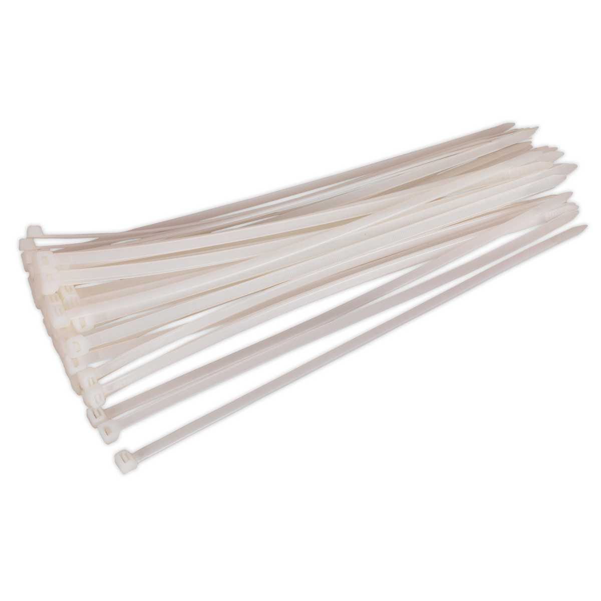 Sealey 350 x 7.6mm White Cable Tie - Pack of 50 CT35076P50W