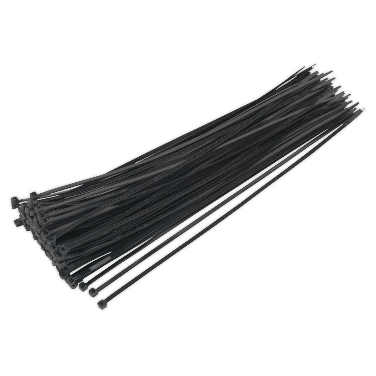 Sealey 380 x 4.8mm Black Cable Tie - Pack of 100 CT38048P100