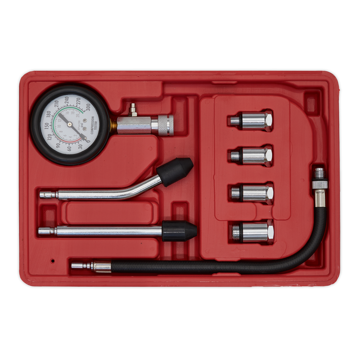 Sealey 8pc Petrol Engine Compression Test Kit CT955
