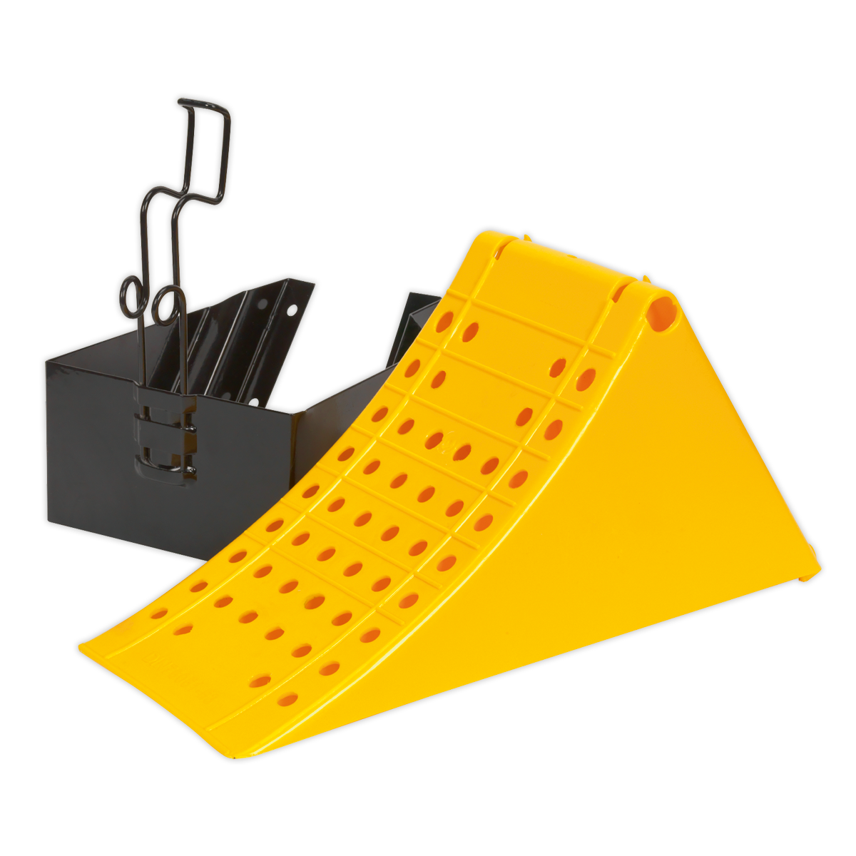 Sealey Wheel Chock with Bracket - Commercial CV127
