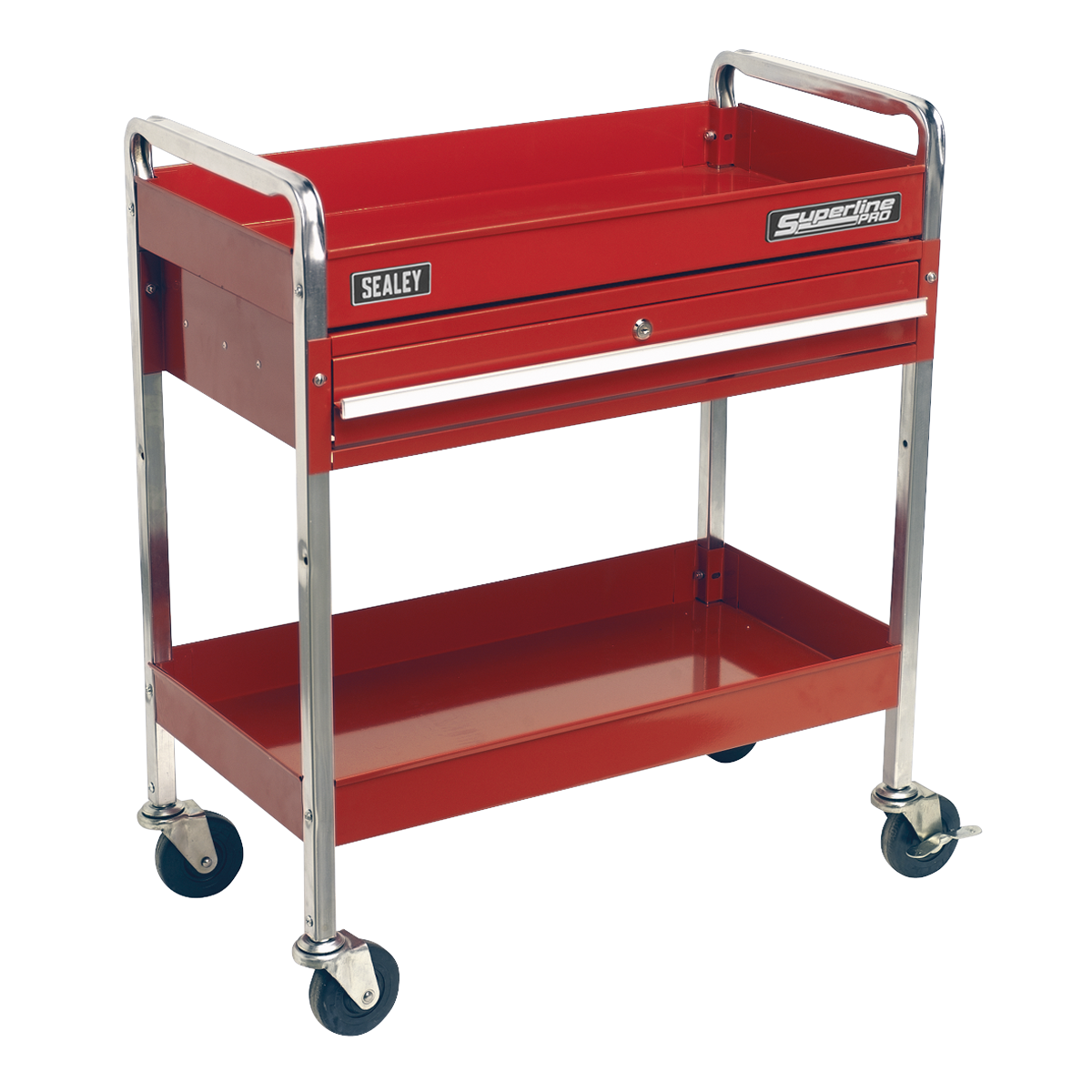 Sealey 2-Level Heavy-Duty Trolley with Lockable Drawer CX101D