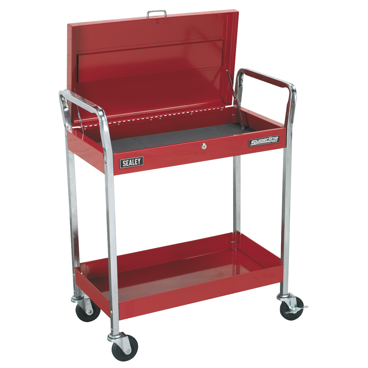 Sealey 2-Level Heavy-Duty Trolley with Lockable Top CX104
