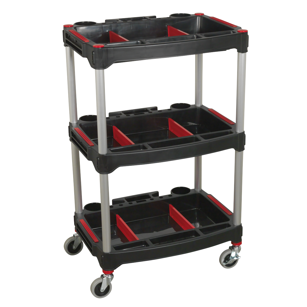 Sealey 3-Level Composite Workshop Trolley with Parts Storage CX313