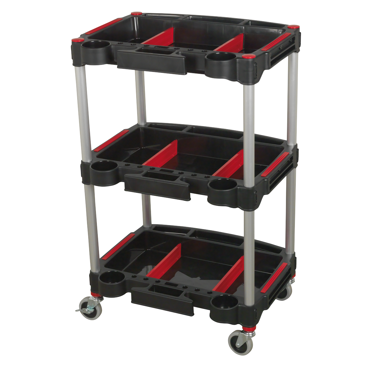 Sealey 3-Level Composite Workshop Trolley with Parts Storage CX313