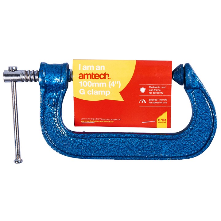 Amtech 100mm (4") G-clamp D0300